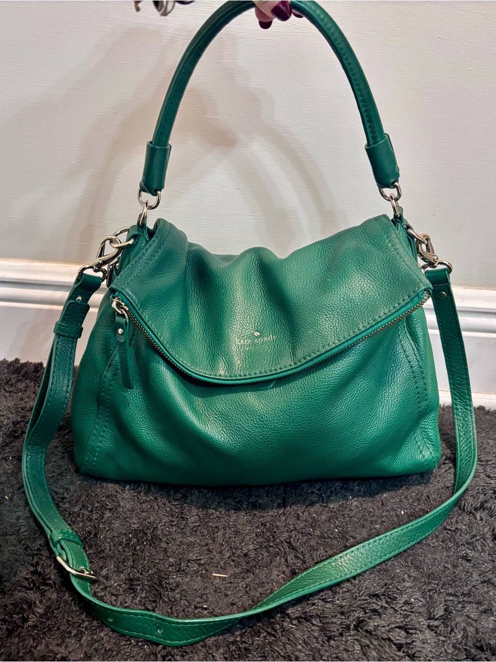 Kate Spade New York Cobble Hill Little Minka Bag in Green